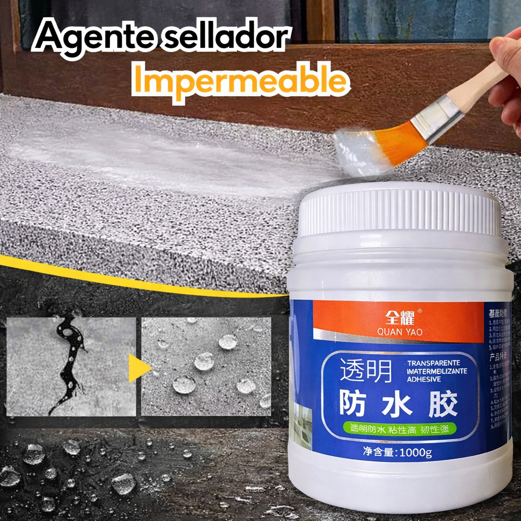 💦 Sellador Impermeable Multi Superficie Transparente 1KG