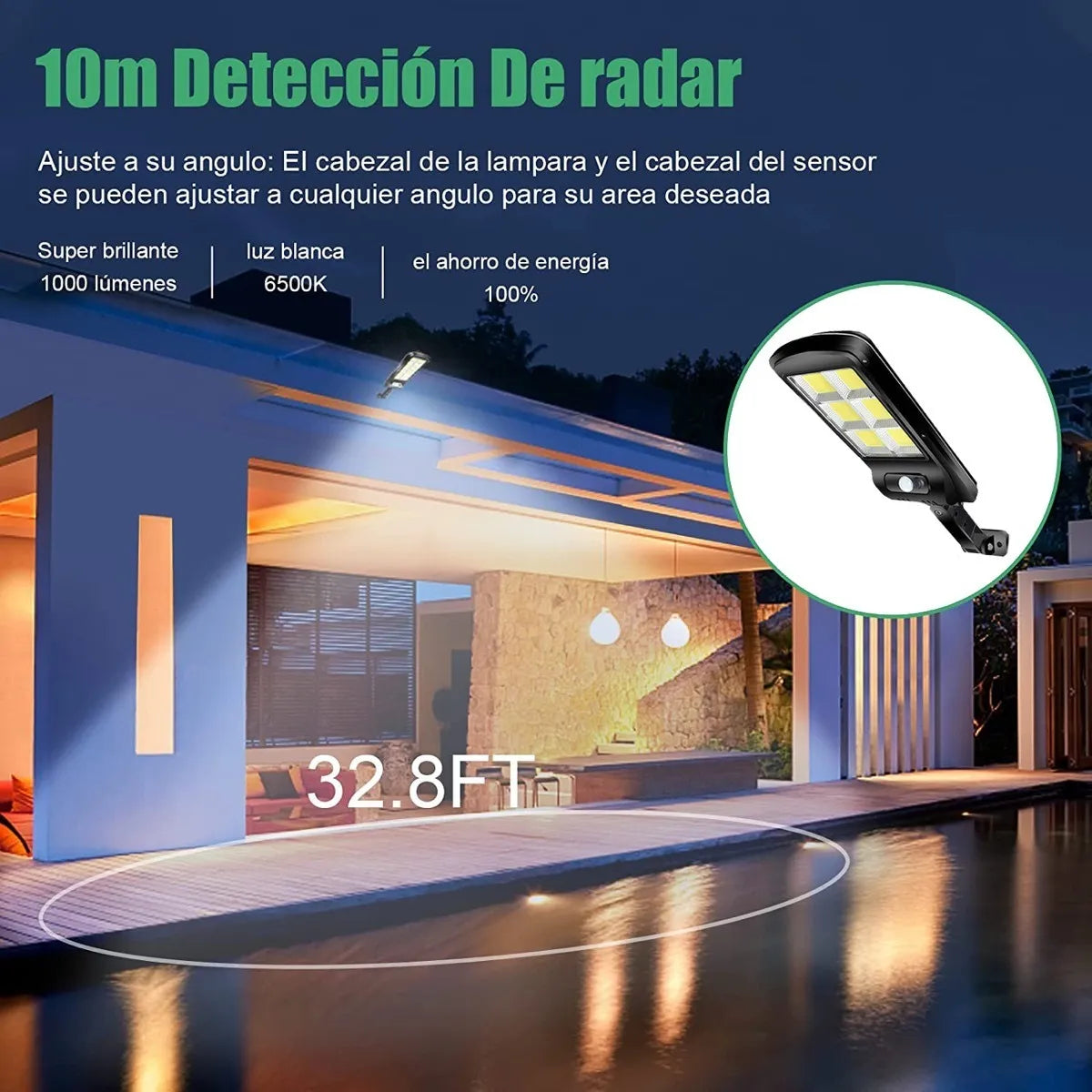 🌞 Pack de 3 Focos Solares LED UltraPower 💡
