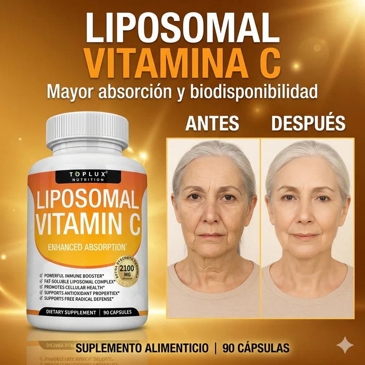 Vitamina C- Liposomal 💊✨ Refuerza Defensas, Más Energía y Protección Diaria
