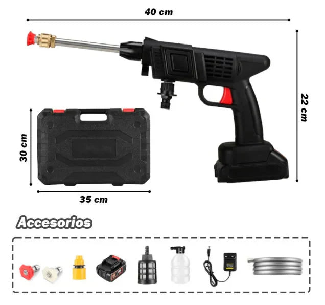 🚿Hidro lavadora Portátil Inalámbrica 2 bat  48V 🔋
