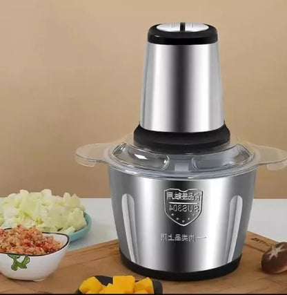 ⚡ Picadora Eléctrica 2L Acero INOX. – ¡Cocina en Segundos y Sin Esfuerzo! 🍴✨