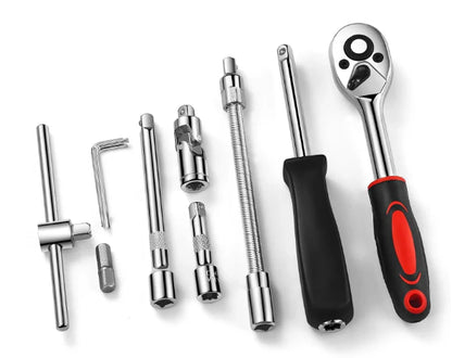 🧰KIT DE 46 HERRAMIENTAS MECANICAS DE 1/4 🔧