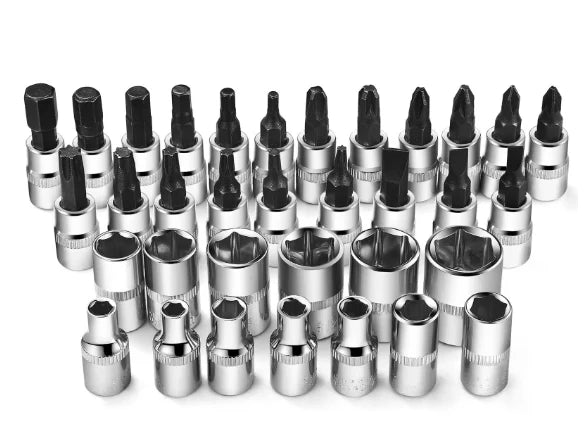 🧰KIT DE 46 HERRAMIENTAS MECANICAS DE 1/4 🔧