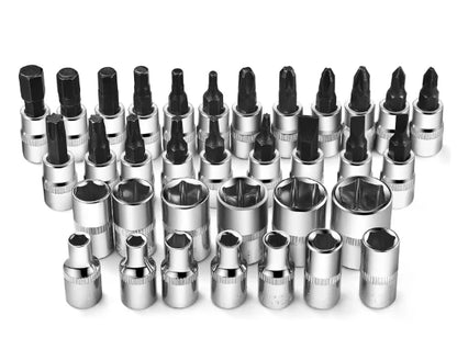 🧰KIT DE 46 HERRAMIENTAS MECANICAS DE 1/4 🔧