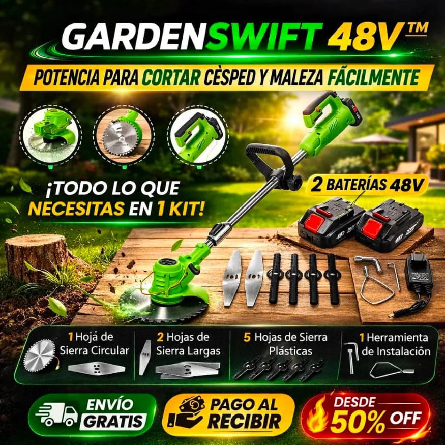 🌿Cortacésped Inalámbrico 48V + 2 Baterías🔋