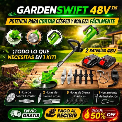 🌿Cortacésped Inalámbrico 48V + 2 Baterías🔋