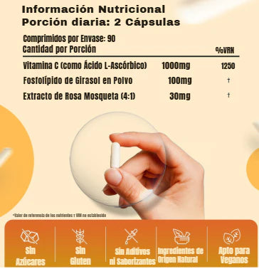 Vitamina C- Liposomal 💊✨ Refuerza Defensas, Más Energía y Protección Diaria