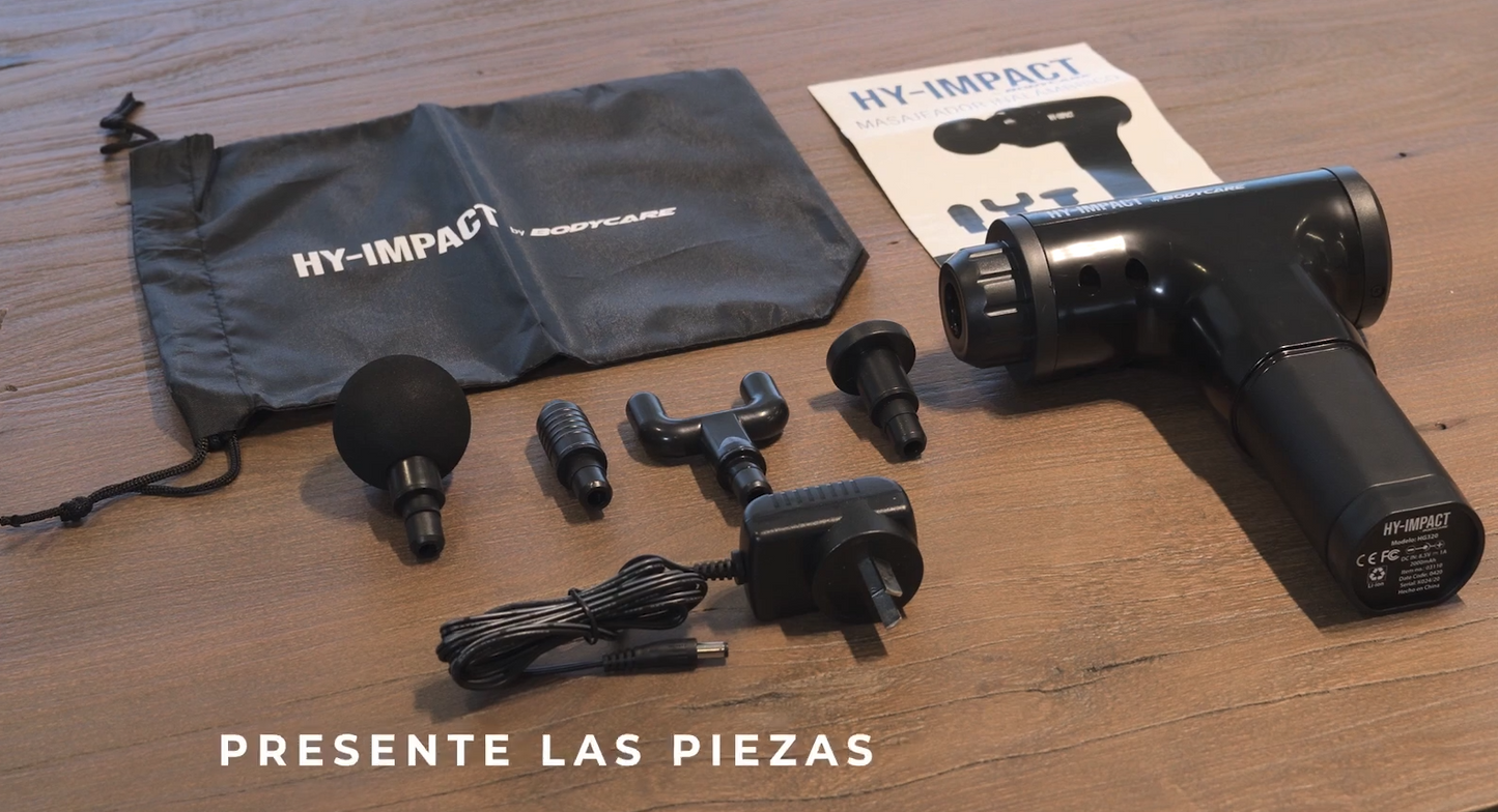 💆‍♂️HY IMPACT – Masajeador Profesional para Alivio Profundo 🧘‍♂️✨