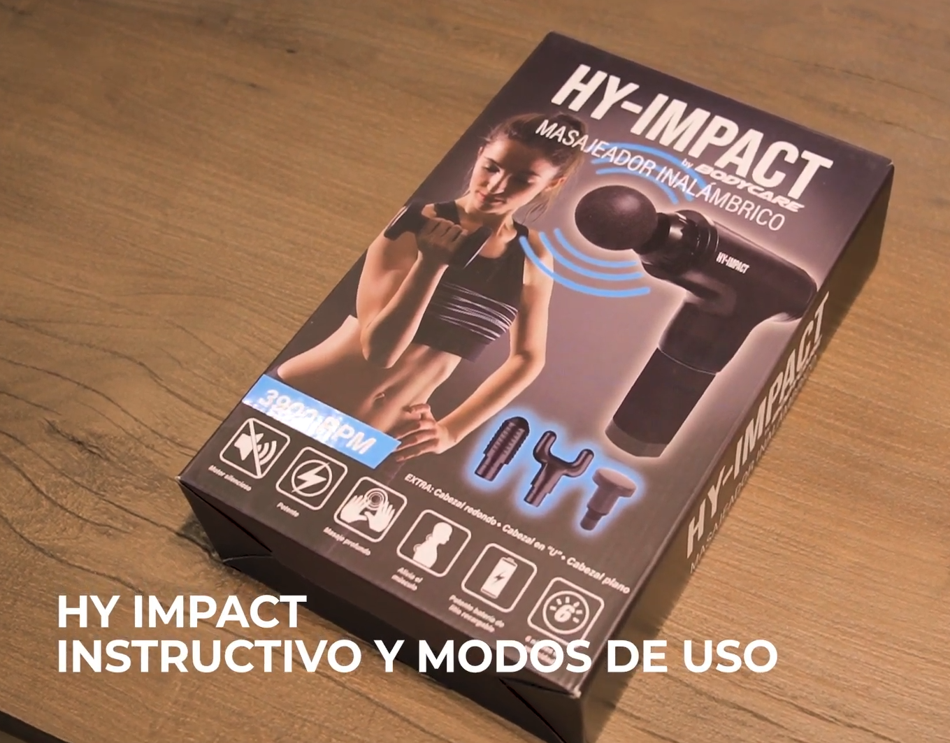 💆‍♂️HY IMPACT – Masajeador Profesional para Alivio Profundo 🧘‍♂️✨