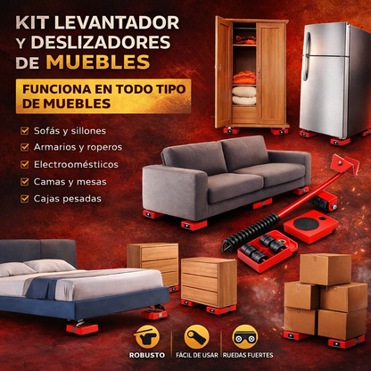 EasyLift Pro 🛠️ | Kit Levantador de Muebles sin Esfuerzo
