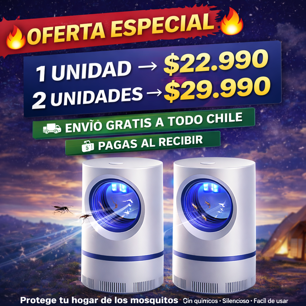🦟 Lámpara Mata Mosquitos UV – Protección Total en Tu Hogar🏠