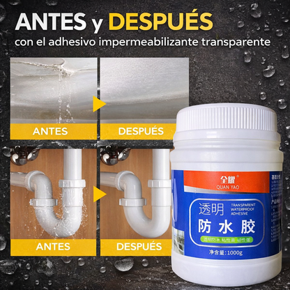 💦 Sellador Impermeable Multi Superficie Transparente 1KG