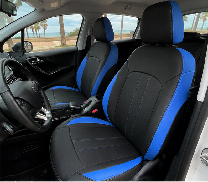 💎 Set Completo de Fundas Premium Eco Cuero para todo Vehiculo