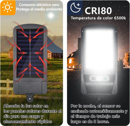 🌞 Pack de 3 Focos Solares LED UltraPower 💡