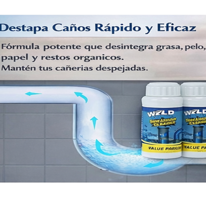♻️PACK  Limpiador de Drenaje y cañerías CLEAN MAX🪠