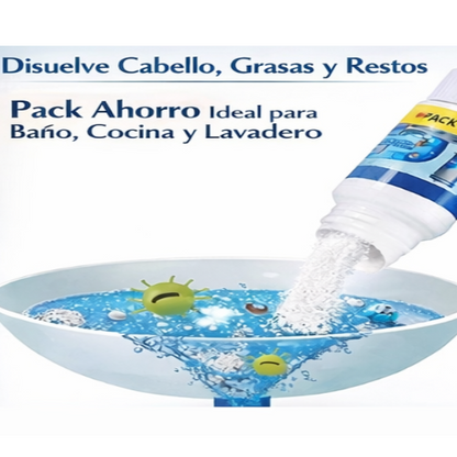 ♻️PACK  Limpiador de Drenaje y cañerías CLEAN MAX🪠