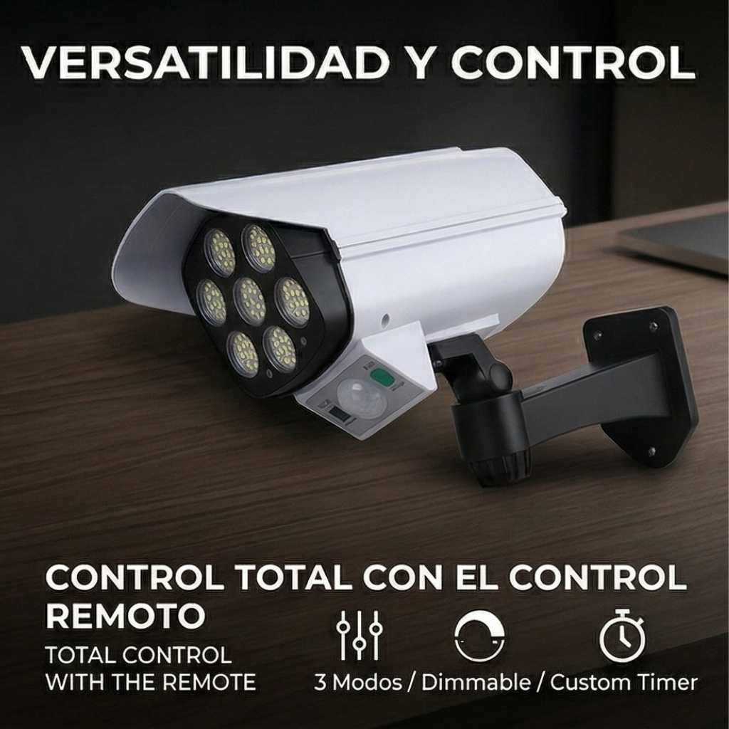 ☀️ Foco Solar con forma de  Cámara 🚨