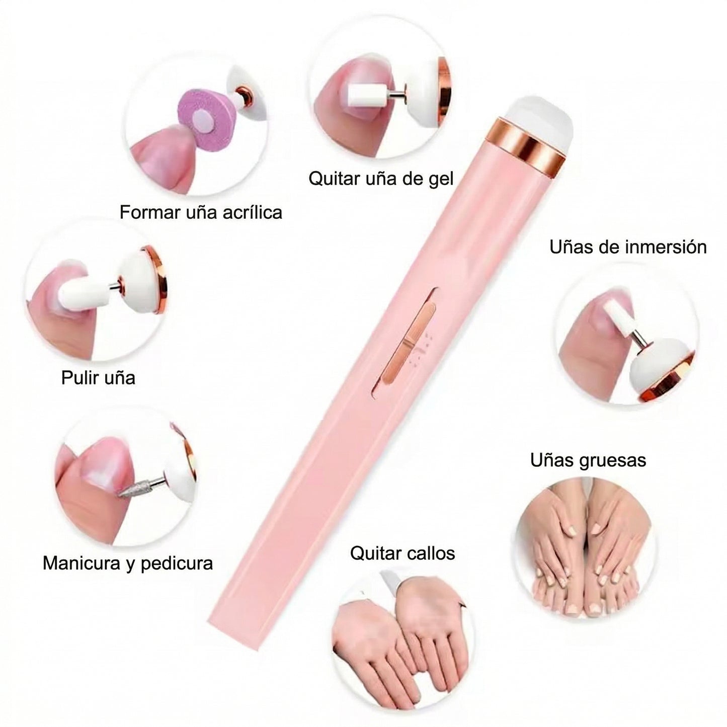 💅 NailPro Max™ | Pulidora Recargable ⚡ Uñas Perfectas en Minutos