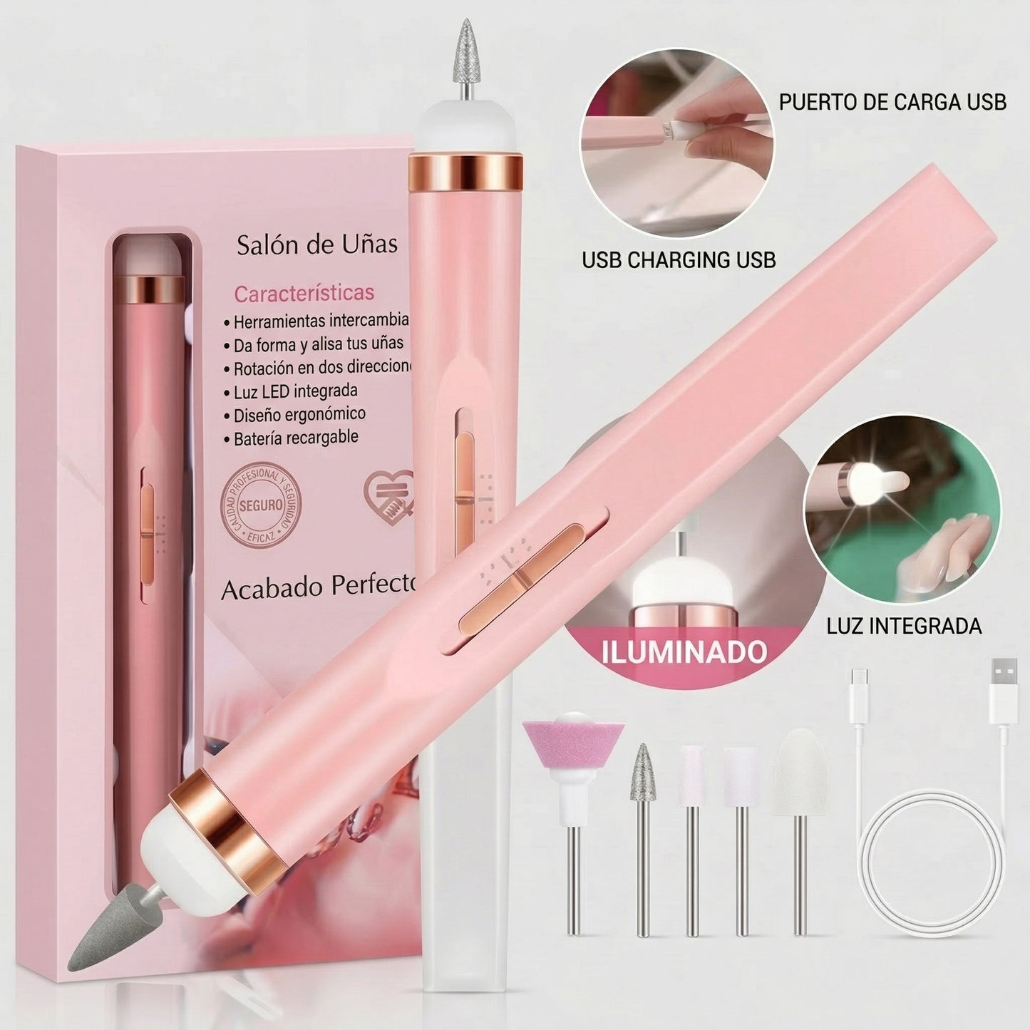 💅 NailPro Max™ | Pulidora Recargable ⚡ Uñas Perfectas en Minutos