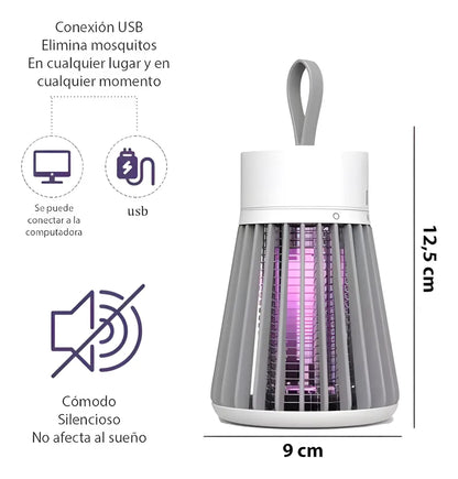 Lámpara Colgante Mata Mosquitos UV 360° ⚡🦟 Sin Químicos para Hogar