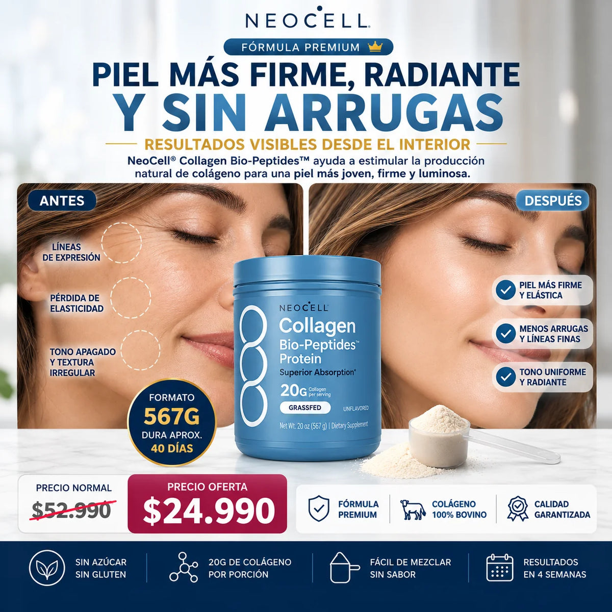 NeoCell Colágeno en Polvo 567 g